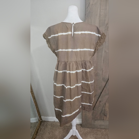 COREY LYNN CALTER Brigid Tunic Dress In Moss. Size Small - Picture 12 of 16